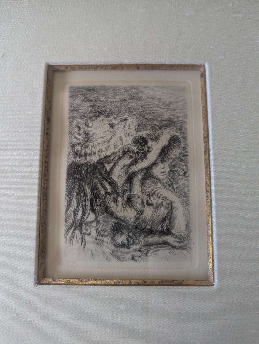 Pierre-Auguste Renoir Original Etching - Le Chapeau Épinglé