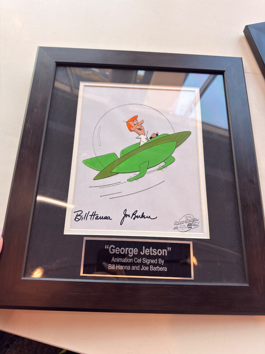 George Jetson Animation Cel with Signatures and COA