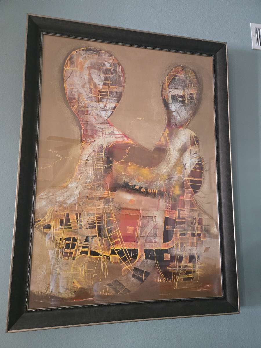 Viajando a Traves de la Ciudad - Veronica Leiton Oil Painting