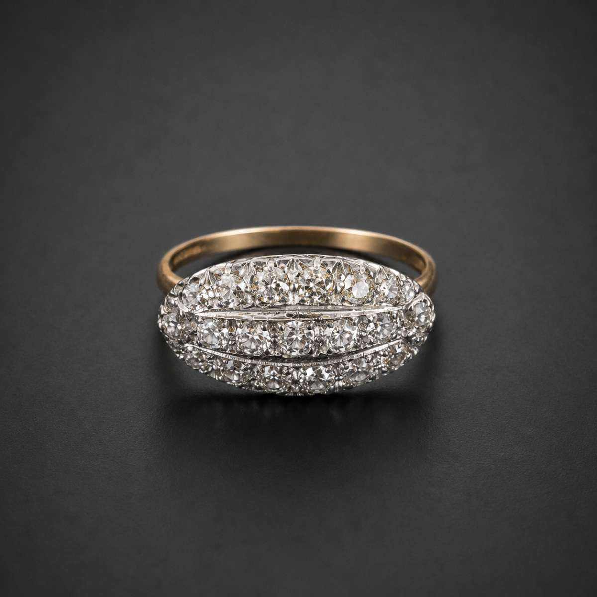 Estate Diamond Oval Halo Ring – Vintage 14K Gold Heirloom Jewelry from Missouri Collection