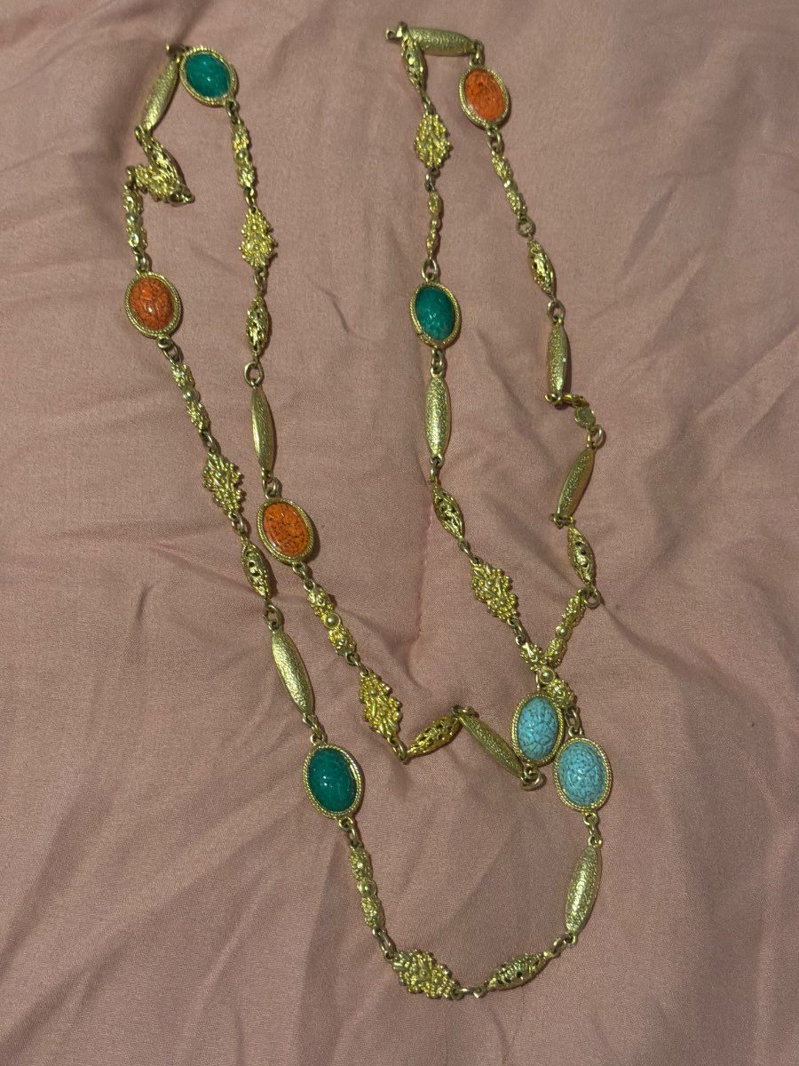 Vintage Accessocraft N.Y.C. Multicolor Necklace