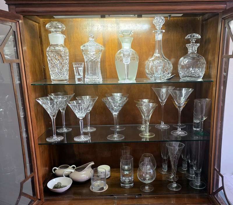 Waterford Crystal & Belleek Collection � Four Pieces, Excellent Condition